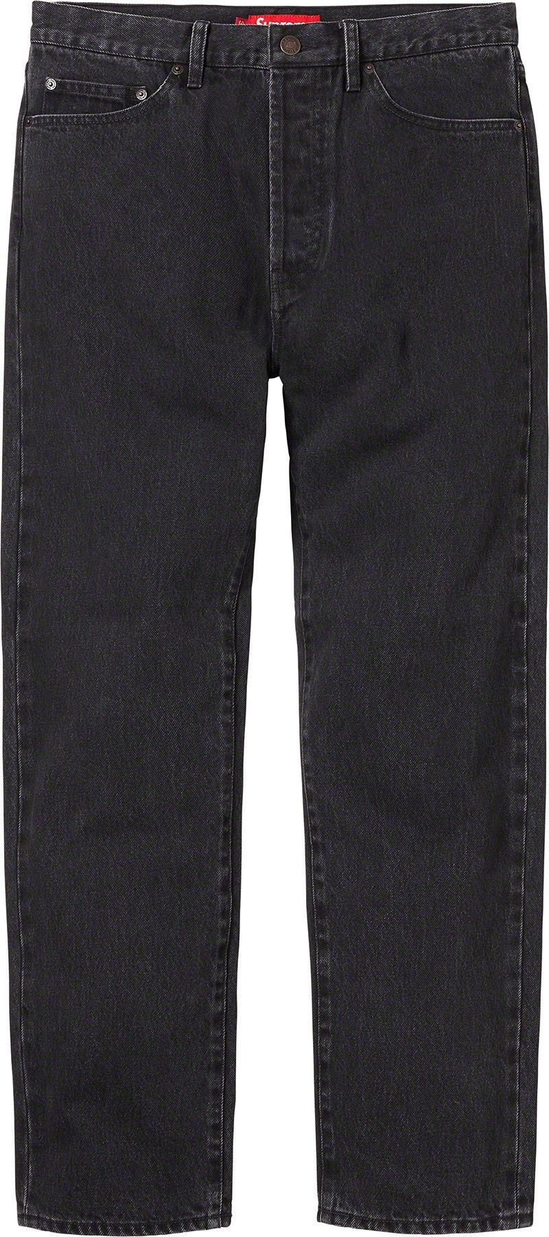 Stone Washed Black Slim Jean view 2